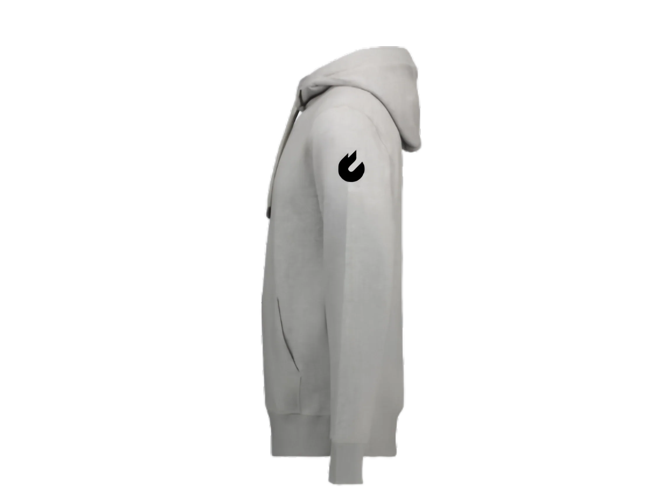 Hoodie unisex heather grey 350 GSM - Image 3